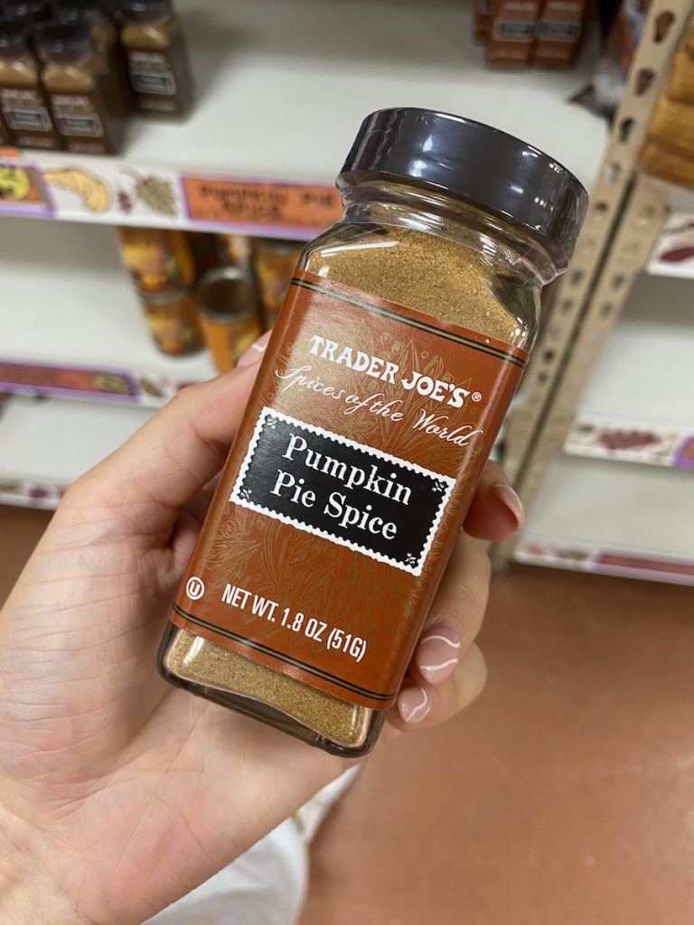 pumpkin pie spice trader joe's fall item